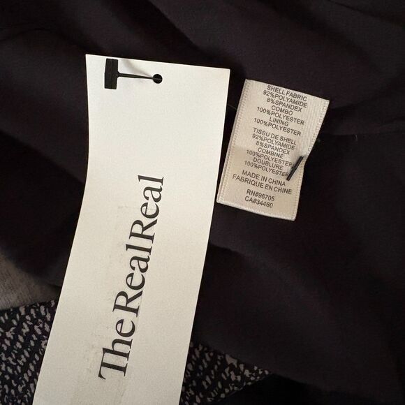 Rebecca Taylor Techy Herringbone Suiting Dress Double Layer Gray Career Size 2 - Picture 7 of 7